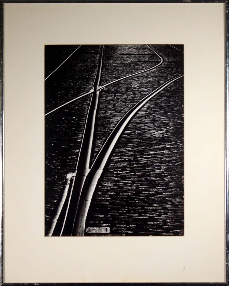 Otis Sprow Railroad Tracks 1978 Contemporary Silver Gelatin Photograph Framed