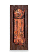 Suzanne Wallace Mears Mixed Media Ceramic and Metal Wall Sculpture