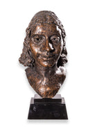 Sir Jacob Epstein Modern British Art Bronze w Brown Patina Life Size Bust