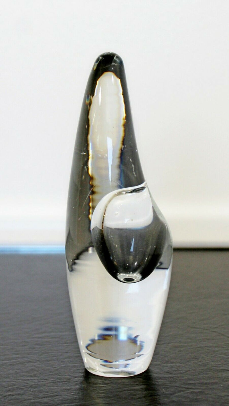 Mid Century Modern Timo Sarpaneva Glass Orkidea Orchid Vase Iittala 1958 Finland