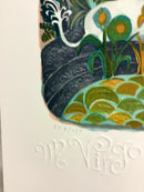 Mid Century Modern Unframed Virgo Zodiac Judith Bledsoe Hand Signed Lithograph