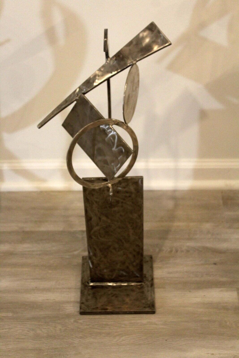 Contemporary Modern Stainless Steel Abstract Sculpture by Robert Hansen 39" H