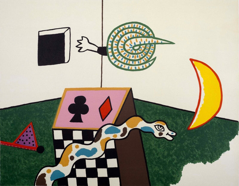 Alan Davie Snake Box Signed Modern Surrealism Lithograph on Paper XX UF '72