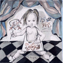 Leonard Tsugouharu L’Artiste Signed Modern Lithograph on Paper 1963 Framed 55/15