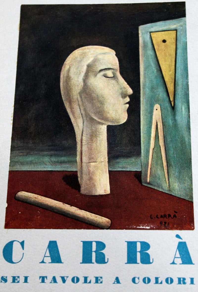 Early 20th Century Modern Carra Sei Tavole a Colori Paper Art Book Suite Lithos