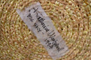 Katherine Westphal Big Sky Signed Raffia Woven Basket w/ Feather Accents 1994