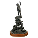 Mid Century Modern Bronze Table Sculpture Signed Edward Chesney 1972