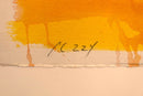 Perez Celis Buenos Aires Abstract Oil Painting on Paper 1989