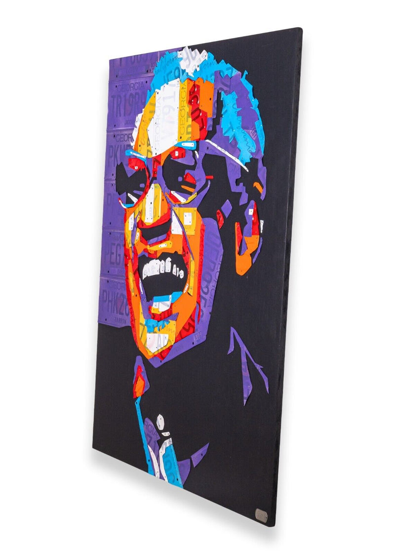 Contemporary Assemblage Ray Charles License Plate Art by Design Turnpike