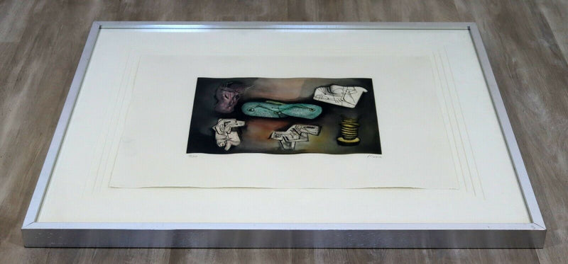 Henry Moore Signed Etching Aquatint Framed Sculptural Ideas