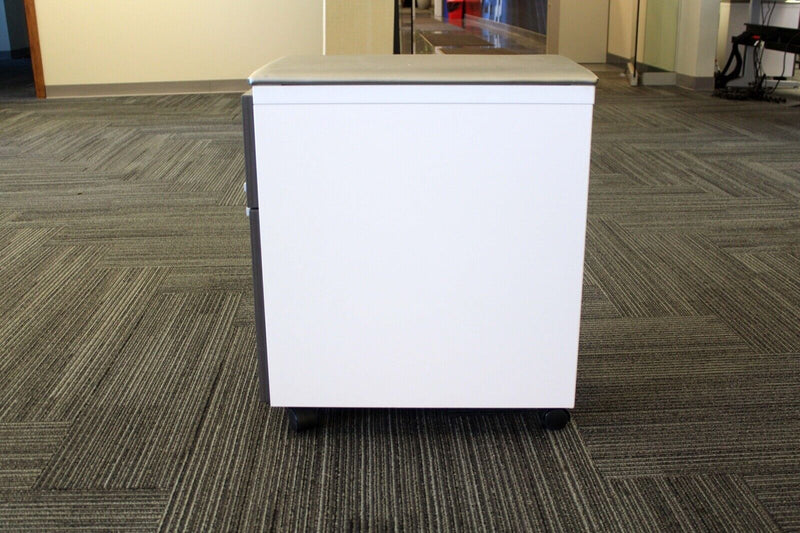 Contemporary Modern Knoll Mobile Pedestal Padded  Ped Cabinet on Casters