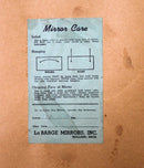 Mid Century Modern Hollywood Regency Gold Gilt Wall Mirror La Barge Diamond 60s