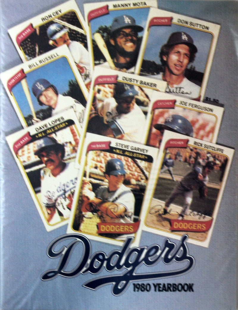Set of 6 LA Dodgers Souvenir Yearbooks 1977-1982