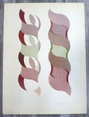 Woodman Pink Swirl Abstract Contemporary Unframed