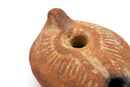 Pre-Columbian Ancient Boat-Shaped Terracotta Pottery Oil Lamp Historic Artifact