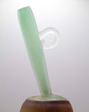 Bernie D’Onofrio Set of 3 Contemporary Hand-Blown Sculpted Etched Glass Bottle