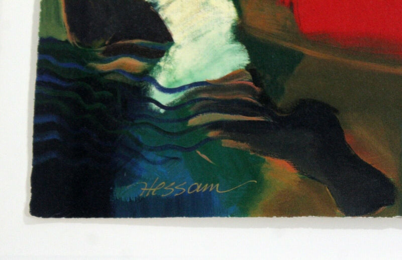 Contemporary Framed Serigraph Signed by Hessam Abrishami Spring Affair 231/395