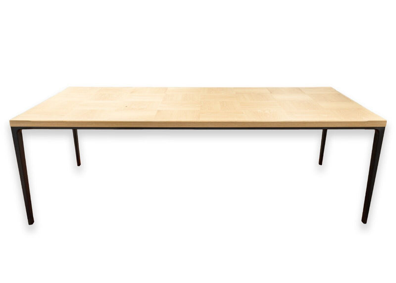 Maxalto "Alcor" Contemporary Modern Brushed Light Oak Rectangular Dining Table