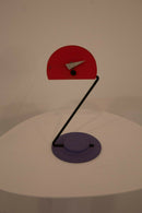 Memphis Style Constructivism 1980 Aluminum Shelf Clock by Nicolai Canetti Modern