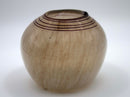 Willem Heesen Contemporary Earth Toned Art Glass Vessel with Swirl Line Design