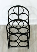 Mid Century Modern Arthur Umanoff Small Iron Wine Rack 1950s 1960s