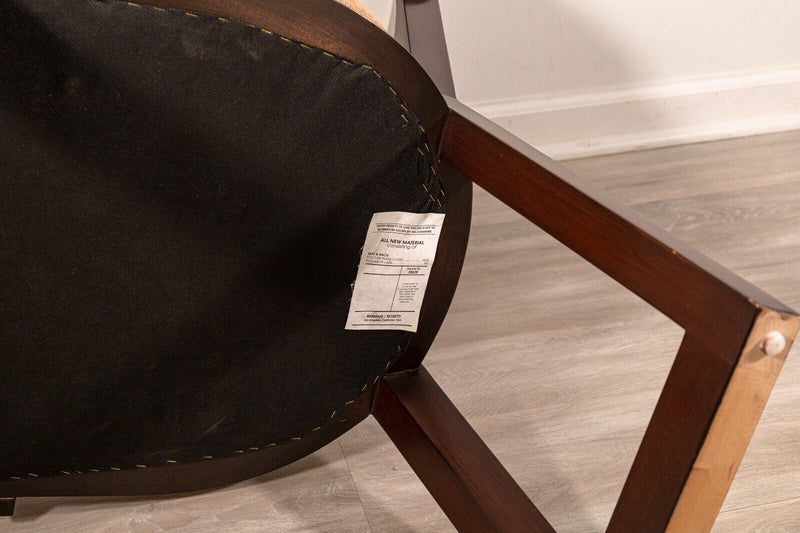Pair of Berman Rossetti Contemporary Modern Dark Wood Armchairs