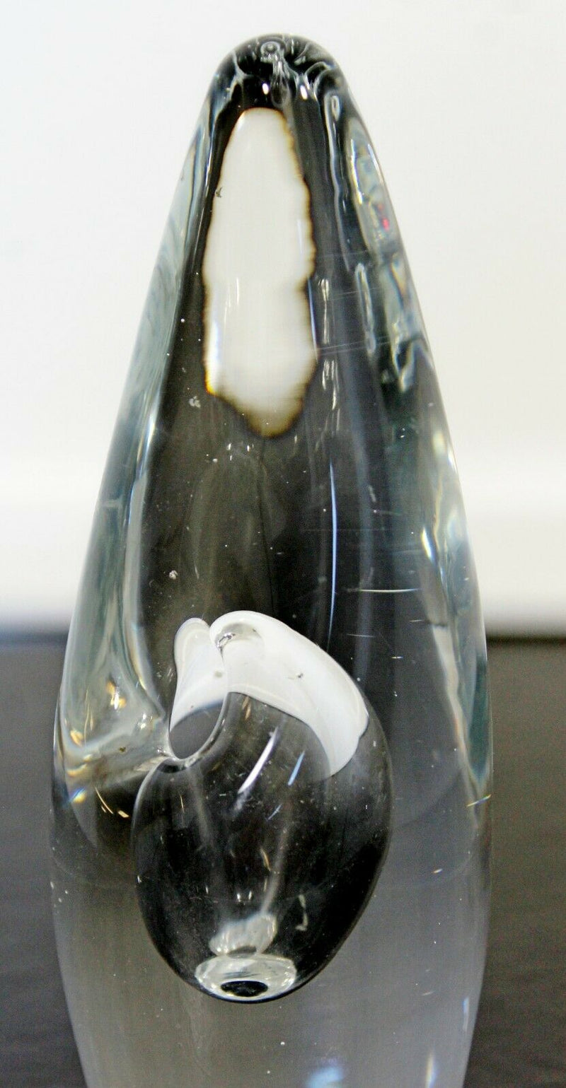 Mid Century Modern Timo Sarpaneva Glass Orkidea Orchid Vase Iittala 1958 Finland