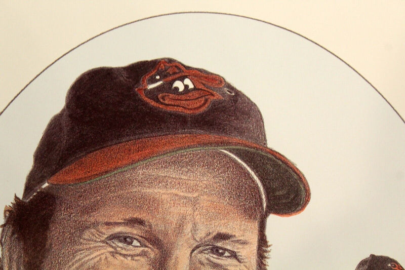 Jerry Hersh Baseball Memorabilia Lithograph Brooks Robinson Signed 218/750 Unfra