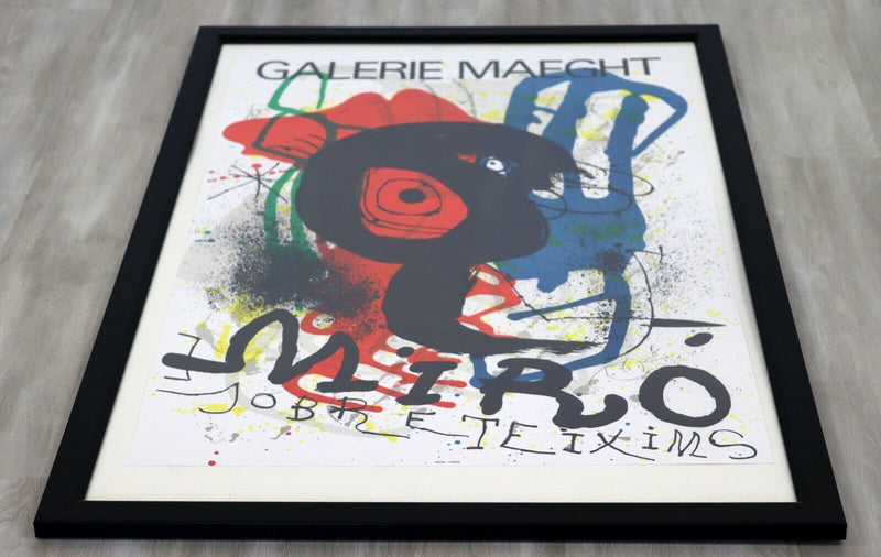 Joan Miro Gallerie Maeght Modern Poster Framed