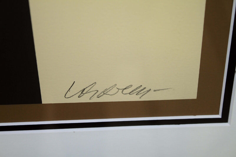 Victor Vasarely Chessboard Signed Op Art Modern Silkscreen 146/300 Framed 1975