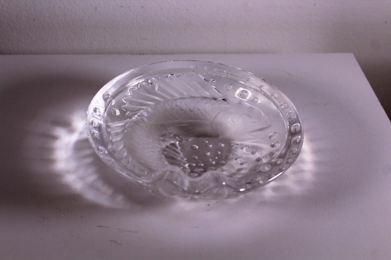 Lalique Concarneau Crystal Fish Dish