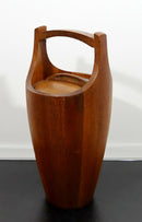 Mid Century Modern Danish Teak Ice Bucket Bar Accessory 1960s Scandinavian