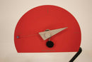 Memphis Style Constructivism 1980 Aluminum Shelf Clock by Nicolai Canetti Modern