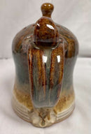 John Glick Ceramic Flower Holder Stamped Plum Tree