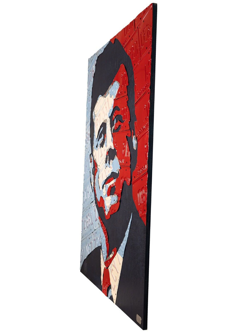 Contemporary Assemblage John F Kennedy License Plate Art By Design Turnpike
