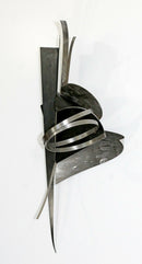 Contemporary Signed Steel Metal Wall Sculpture Signed Christiane Martens 1990s