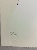 Art Deco Modern Unframed Rene Gruau Hand Signed Lithograph Bistro