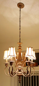 Schonbek Contemporary 5 Arm Light Fixture Chandelier