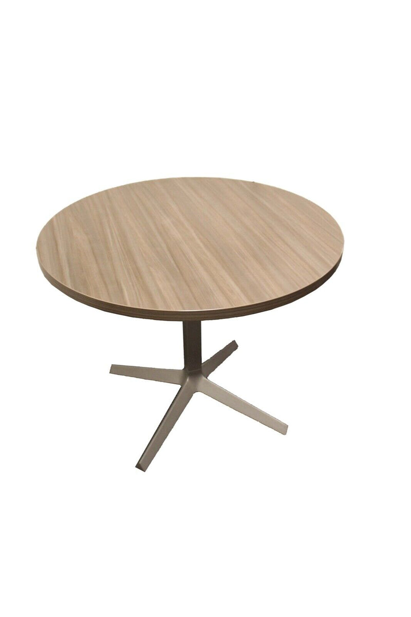 Contemporary Office Knoll Brown 42"  Circular Laminate Dinette Table