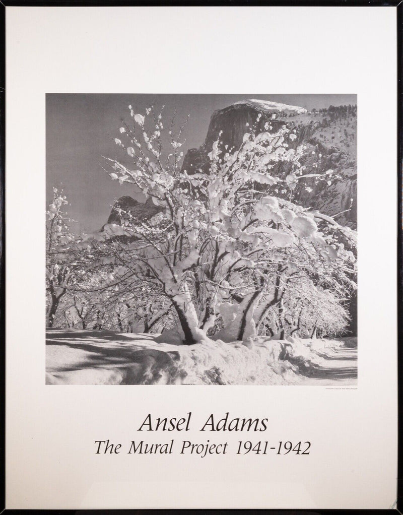 Ansel Adams The Mural Project 1941-42 Snow Covered Apple Orchard Vintage Poster