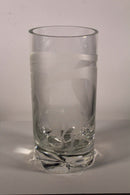 Art Nouveau Glass Vessel with Female Nude Etched Design Signed Madden