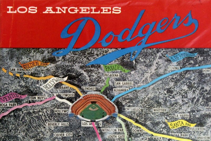 LA Dodgers 1962 Souvenir Yearbooks Signed Duke Snider