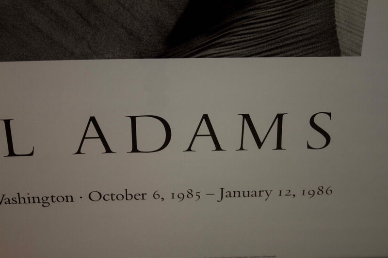 Ansel Adams Vintage National Gallery of Art 1985/86 Art Exhibition Poster Framed