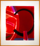 Jean Weinbaum No. 1231 Signed Contemporary Abstract Watercolor Collage on Paper