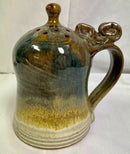 John Glick Ceramic Flower Holder Stamped Plum Tree