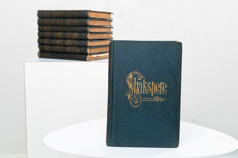 8 Volume 1880 Second Edition Hardcover Pictorial Edition Works of Shakspere