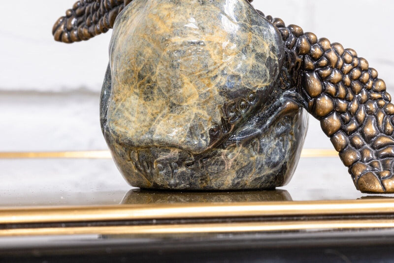 Joseph Quillian Limited Signed Bronze Turtle Dish and Bronze Turtle Sculptures