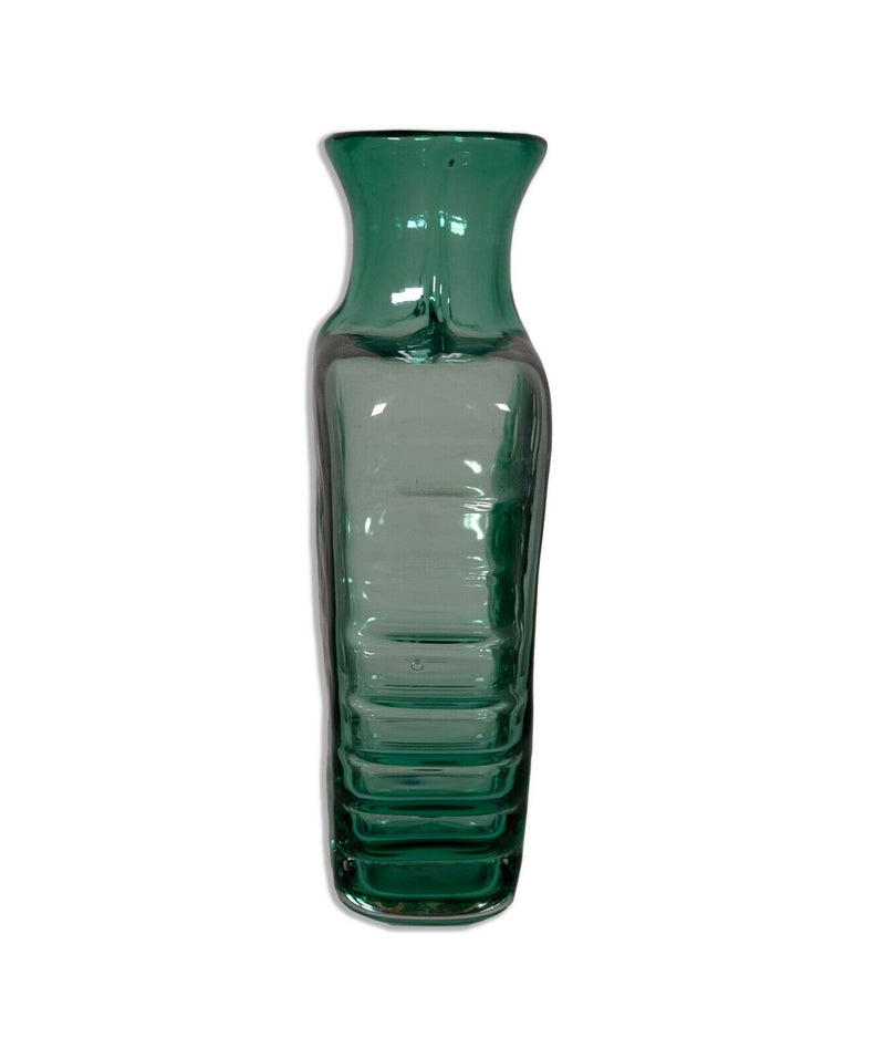 Blenko Antique Green Arrow Vase Model 9109 Mid Century Modern