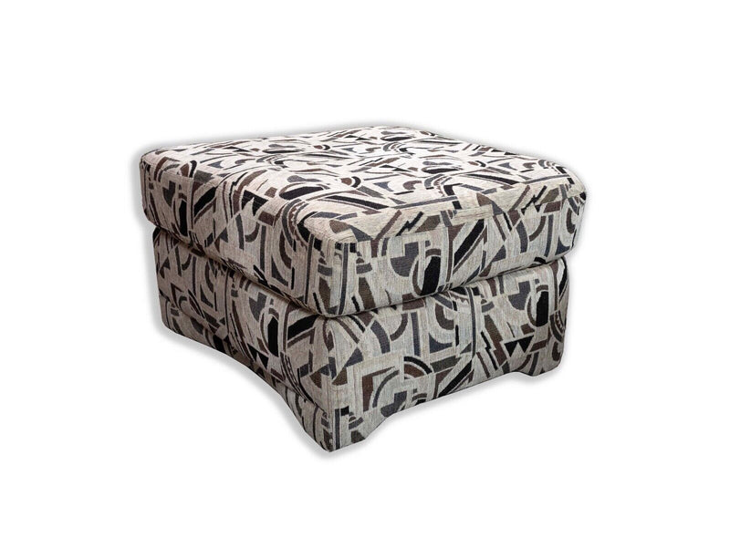 Preview Furniture Corporation Patterned Square Ottoman Contemporary Modern