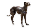 Sadows Bronze Whippet or Greyhound Dog Life Sized Sculpture